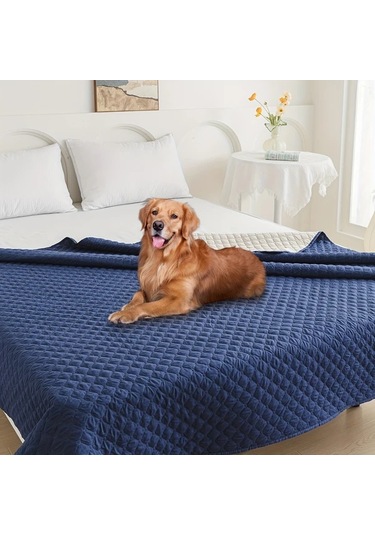 Honeybeeshop Yüksek Kaliteli Ve Kaydırmaz Evcil Hayvan Battaniyesi Navy Blue 170x210cm 66 9x82 6in
