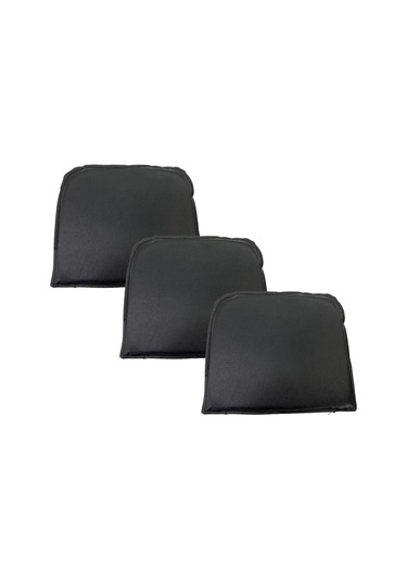 Knsz sırt minderi 3 lü mazlum syh suni deri cırtlı tel sandalyesi sırtı için