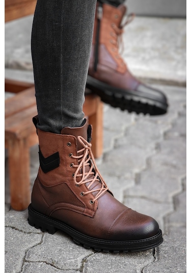 Vojo C7 Rahat Sıcak Astar Erkek Fermuarlı Bot Postal 4 Renk 267800000781 13