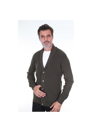 San&Fa Düğmeli Regular Fit Erkek Hırka