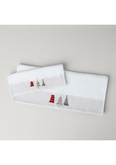 Linens Pine Pamuk 30x45 Cm El Havlusu Ekru Ekru