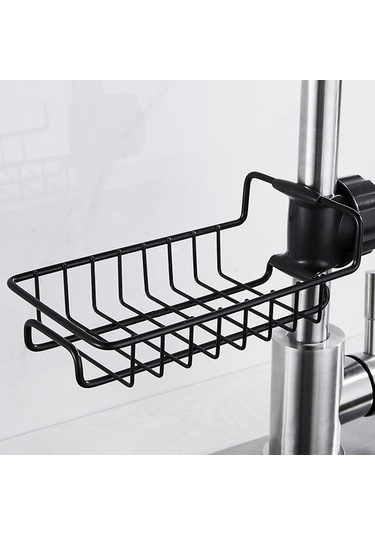 Monyee Ev Mutfağı/banyo Su Arıtma Rakı: Boşluk Tasarımıyla Su Akışı Sağlar, Delme Yok Kurulum, 360 Derece Döner, Karbon Çelik Malzemeyle Dayanıklı, Küçük Eşyalarınızı Düzenleyin Siyah