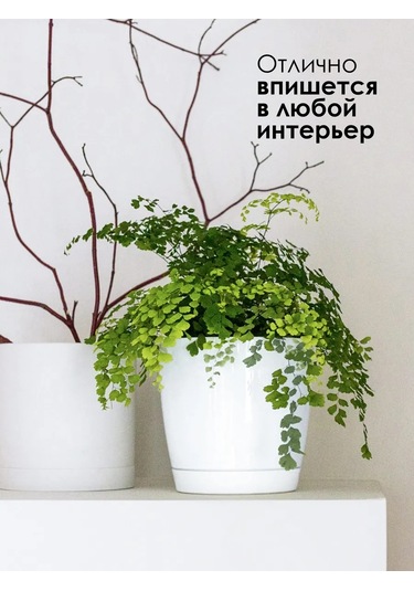 Konono Çiçek Ve İç Mekan Bitkileri İçin Saksı Seti 3 Litre 4'lü S 412340120