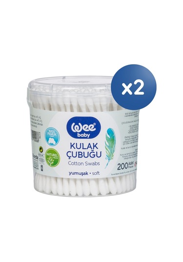 Wee Baby Kulak Temizleme Çubuğu Seti (200x2 400 Adet)