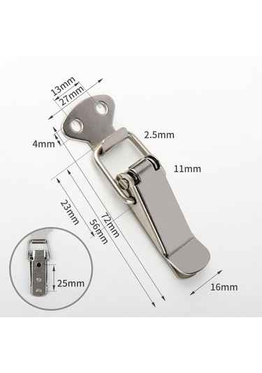 Suntek 10 Adet Yaylı Geçiş Mandalı Toka Toka Mandalı Kutu