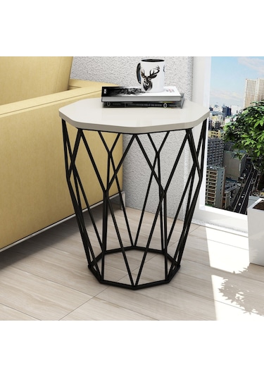 Variant Sofya Metal Ayaklı Yan Sehpa