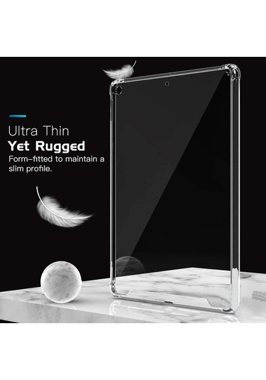 Samsung Galaxy Uyumlu Tab S8/s9/s9 Fe Kılıf Anti Şeffaf Silikon Arka Kapak Arka Kapak