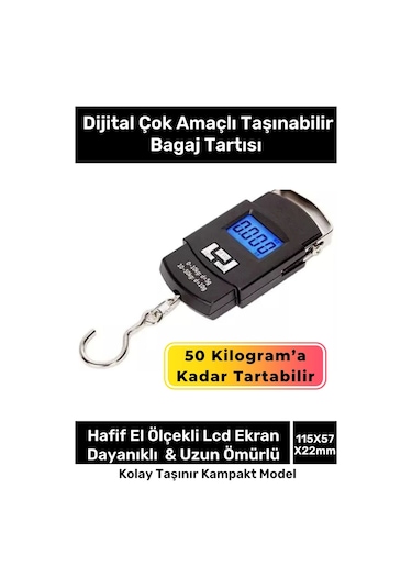 Özel Lcd Ekran Seyahat Bavul Ağırlık Tartı Dijital Çok Amaçlı Taşınabilir El Ölçekli Bagaj Tartısı Çok Renkli