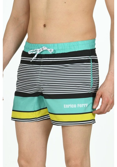 Enrico Ferry Erkek Aqua Mıcro Hızlı Kuruyan Deniz Şortu Edy2249a Aqua