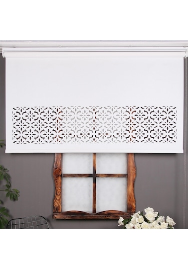 Lazer Kesim Stor Perde - Kalın Mat Model (471164729)