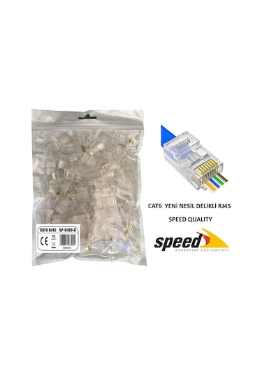 Speed Rj45 Sp U100 D 100lü Paket Yeni Nesil Konnektör