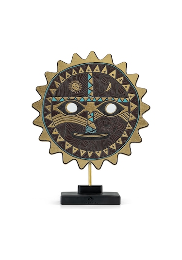Şaman Güneş Mask Dekoratif Obje