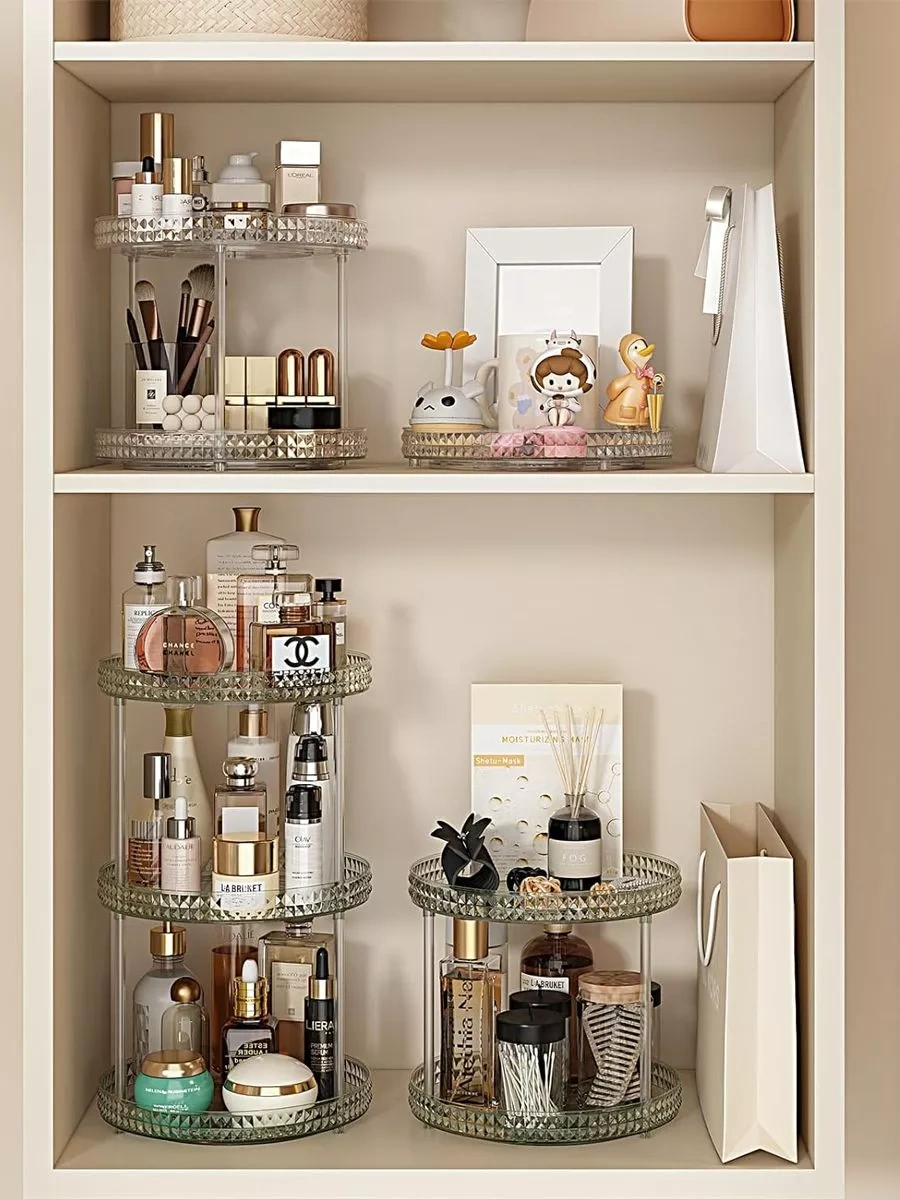 Online Select Kozmetik Ve Baharatlar İçin Döner Masaüstü Standı 223821795 Siyah