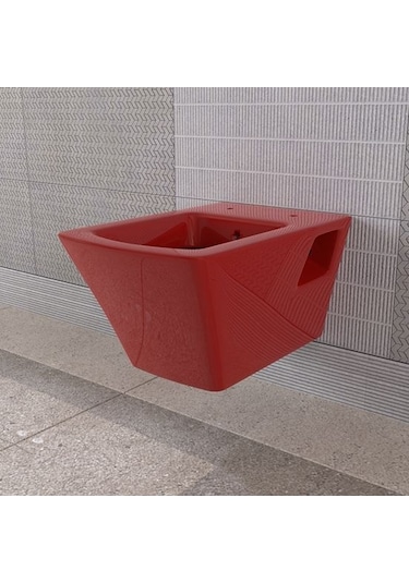 Lucco Loop 53 CM Asma Klozet Kırmızı