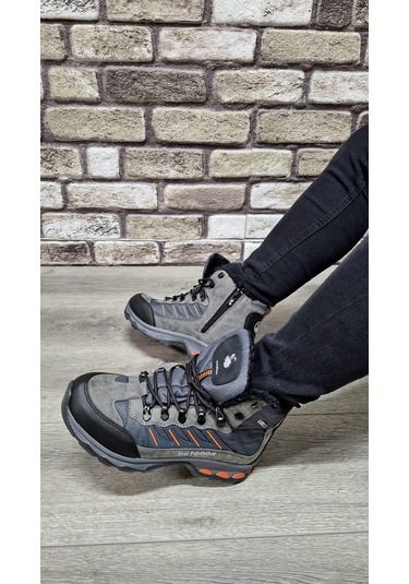 Rahat Bağcıklı Su İtici İçi Kürklü Outdoor Spor Bot Füme