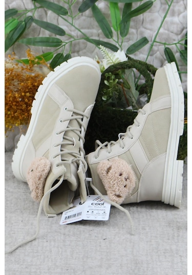 Fort Cool Luno Rahat Sıcak Astar Kaymaz Taban Kız Çocuk Bot Bej