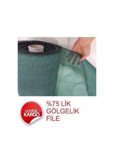 1,5X100 M File Gölgelik %75 Lik Gölgeleme Filesi Ağaç Koruma Dol