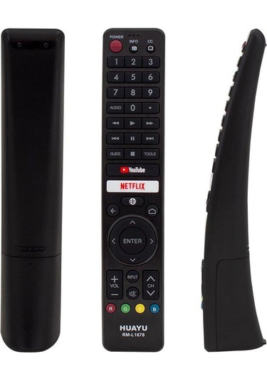 Sharp Netflix-Youtube Tuşlu Lcd-Led Tv Kumanda Huayu Rm-L1678