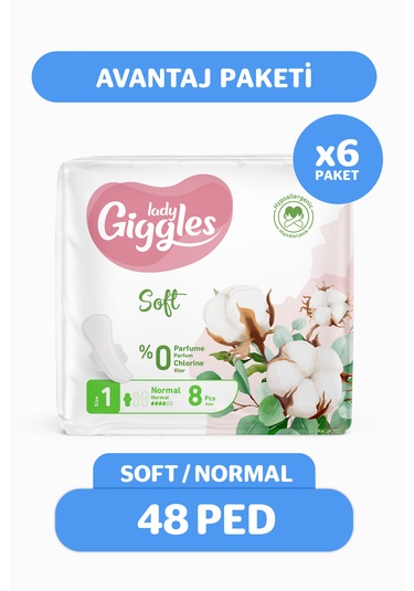 Giggles Lady Soft Hijyenik Ped Normal Avantaj Paketi 48 Adet