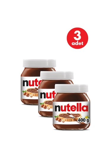 Nutella Kakaolu Fındık Kreması 400 Gr - 3 Adet