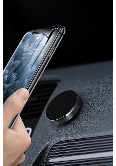 Zmc Bilişim Tüm Modellerle Uyumlu Manyetik Araç İçi Telefon Tutucu Çok Amaçlı Güçlü Mıknatıs Tutucu
