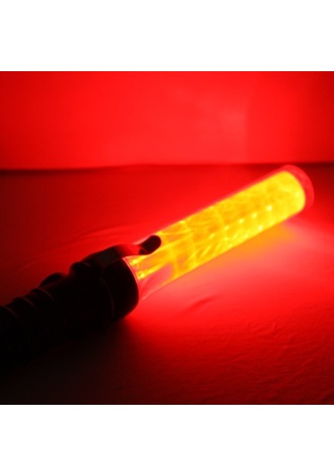 Sones Güvenlik Trafiği 3 Modlu Kontrol Alarm Fonksiyonlu Kırmızı Led Baton, Uzunluk: 53,5 Cm Kırmızı