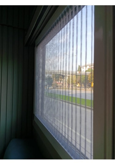 As Perde Sineklikli Plise Perde Karavan Perdesi