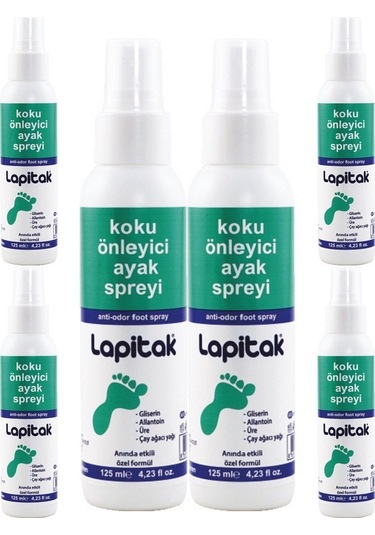Lapitak Koku Önleyici Ayak Spreyi 6 x 125 ML