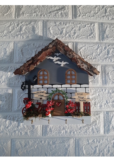 Psacraft Çeyizlik Duvar Dekoru 27x27 Cm Anahtarlık Askısı