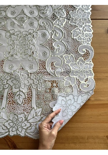 Best Price 34 Dikdörtgen Masa Örtüsü 262890018 Gri