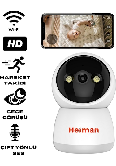 Hm-428 Wifi Gece Görüşlü Speed Dome Ip Ptz Akıllı Bebek Bakıcı Ka