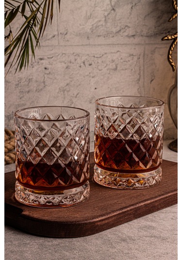 Snippy Madrid - 2'li Cam Bardak 250 Ml El Yapımı Meşrubat Bardağı