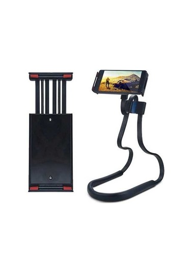 Tongxida Cbtx Esnek 360 Telefon Standı - Boyun Asılı Tutucu - 17mm Top Kafa Siyah