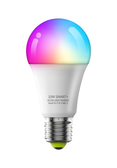 Qingmipy Akıllı Rgbw Led Ampul - 10w E27 Wi-fi Kontrollü, 16 Milyon Renk Seçeneği İle Ev Dekorasyonu