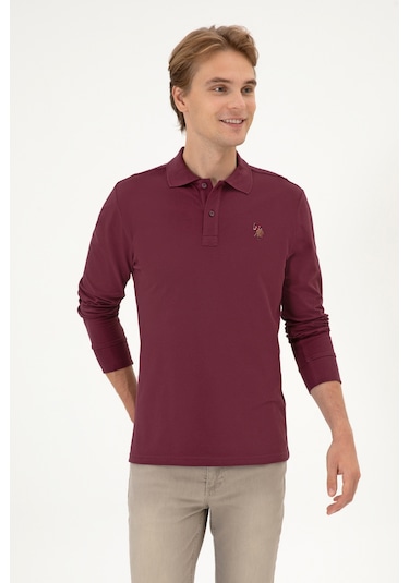 U.s. Polo Assn. Erkek Plum Sweatshirt 50313772-vr177 New Plum