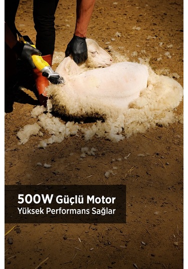 Koyun Kırkma Makinesi 500w Çanta Hediyeli Isınmaz Devir Ayarlı