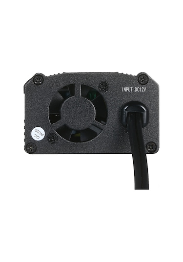 150w Taşınabilir Güç İnvertörü Dc 12v'den Ac 220v'ye Araç İnvertör Dönüştürücü Transformatör, 1 Ac Priz Ve Çift Usb Portu İle