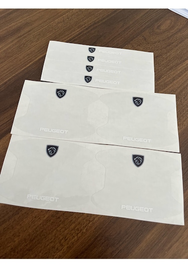 Peugeot Marka Araçlar İçin Kapı Kolu Çizik Önleyici 8'li Set