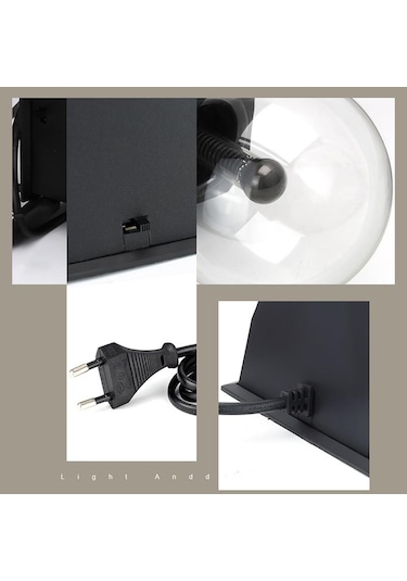 Yenilik Sihirli Kristal Plazma Topu Dokunmatik Lamba 220 V Led Gece Lambası Çocuk Gece Lambası Doğum Günü Noel Çocuk Dekor Hediye Aydınlatma 5in Diğer