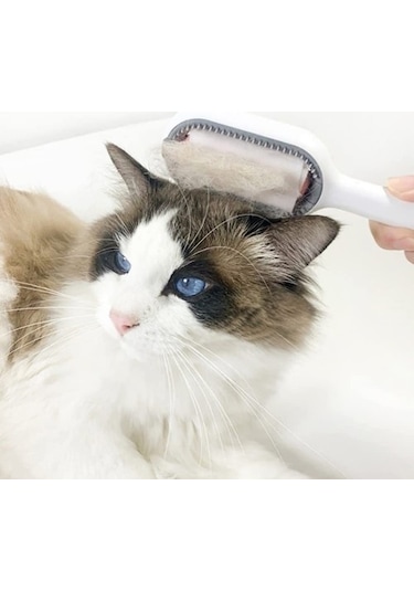 Kedi Köpek Tüy Toplama Tarağı Beyaz