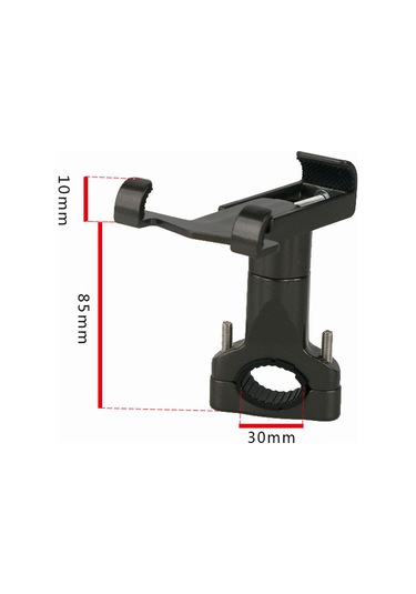 Geeksen Alüminyum Motosiklet Bisiklet Telefon Tutucu, 55-100mm Telefonlar İçin, 19-30mm Direk Uyumlu, Güçlü Sabitleme, Güvenli Sürüş, Gümüş GÜMÜŞ