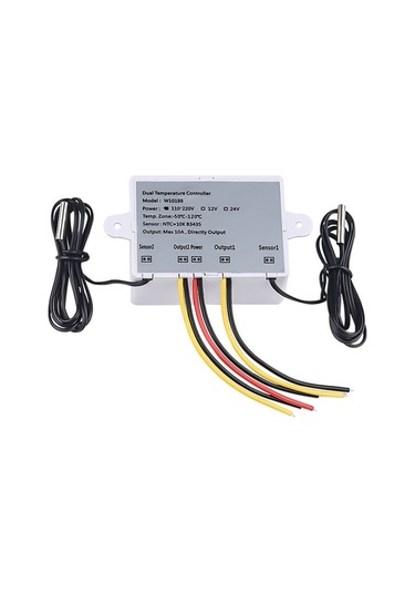 Pazly Çift Röleli Dijital Termostat - Kuluçka Makinesi İçin Isıtma/soğutma Kontrol Cihazı Xk-w1088