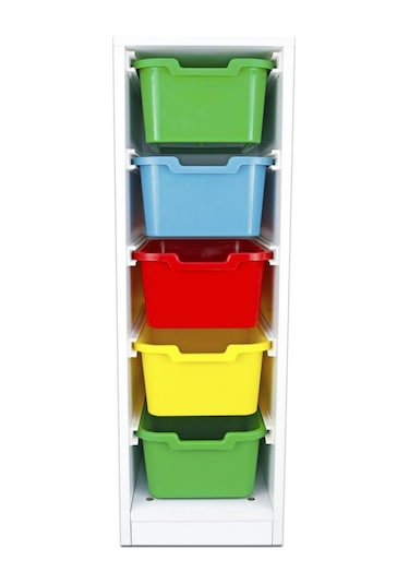 DOLAP PLASTİK 5 ÇEKMECELİ Çok Renkli