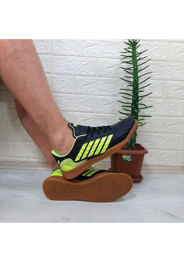 M.p 1351 Siyah-sarı Kaymaz Taban Futsal Futbol Ayakkabı Siyah - Sarı