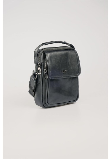 Çççs 31590 Hakiki Deri Askılı Çanta Siyah