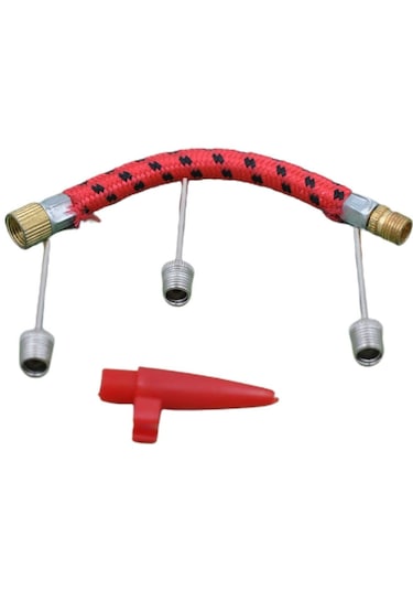 Pompa İğne Başlık Seti Top Bisiklet Lastiği Şişirme İğneleri 522 Çok Renkli