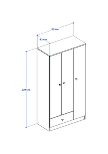 Berlin Gardırop 001 - Beyaz
