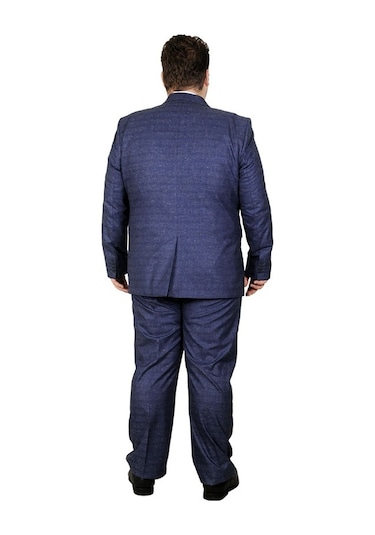 Mode Xl Büyük Beden Takim Elbise Santos 19013 Lacivert 001