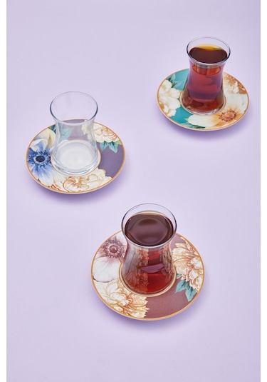 Karaca  Serra 6 Kişilik 12 Parça Çay Seti