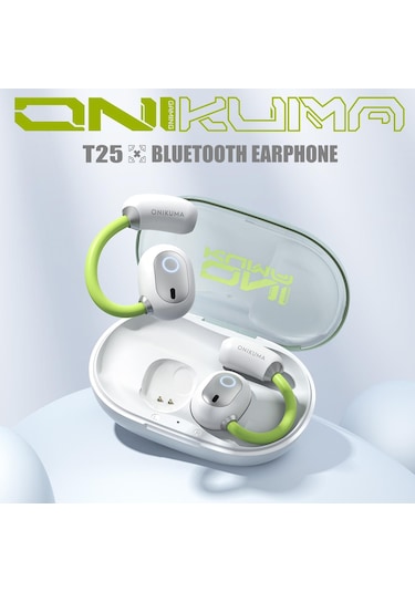 Onıkuma T25 Sport Kablosuz Bluetooth Kulaklık Beyaz